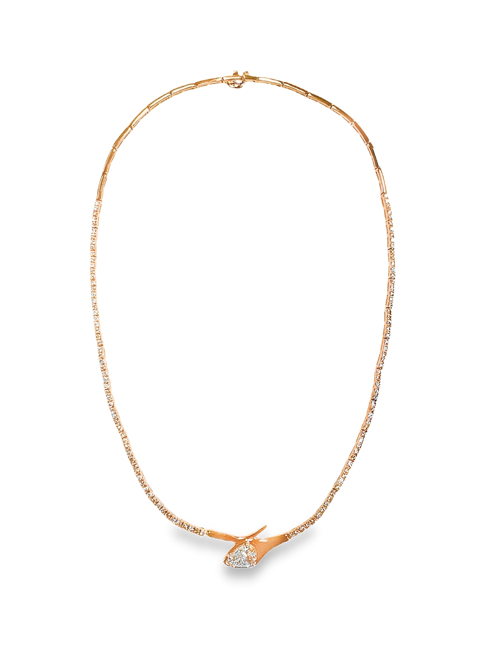 2.69CT Diamond 1.10CT Lab Pear Diamond 14k Rose Gold