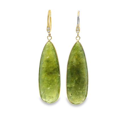 Serpentine Hoop Earring 14k Yellow Gold