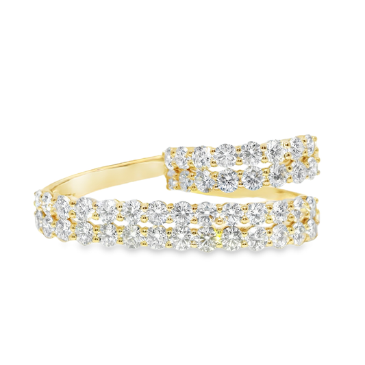 5.25CT Lab Diamond Ring 14k Yellow Gold