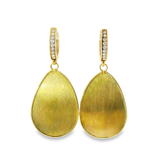 0.15CT Diamond 14k Yellow Gold Earring