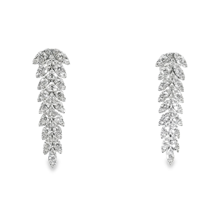 4.89CT Diamond 14K Gold Earring