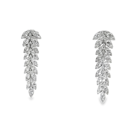 4.89CT Diamond 14K Gold Earring