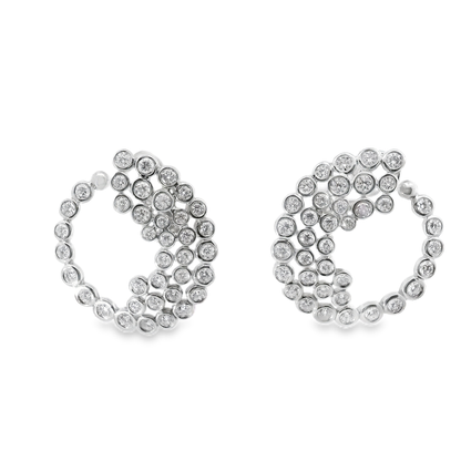 5.60CT Diamond 18k Gold Earring