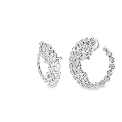 5.60CT Diamond 18k Gold Earring