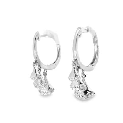 0.13CT Diamond 14k Yellow Gold Earring