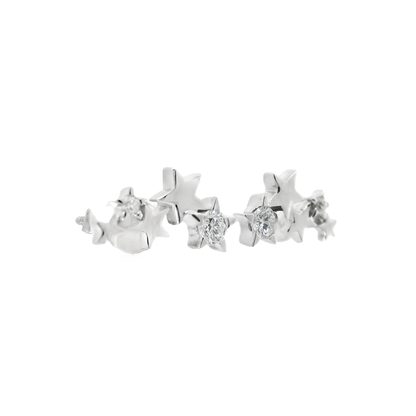 0.21CT Diamond 14k White Gold Earring