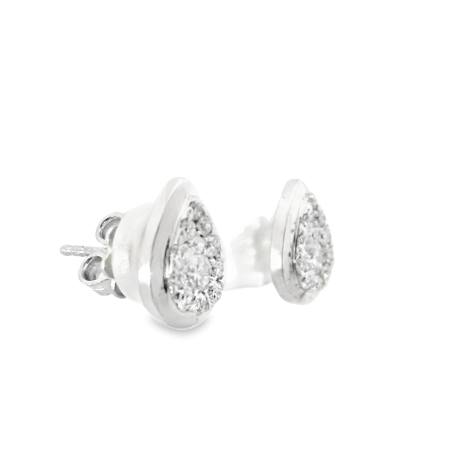 0.70CT Diamond 14k White Gold Earring