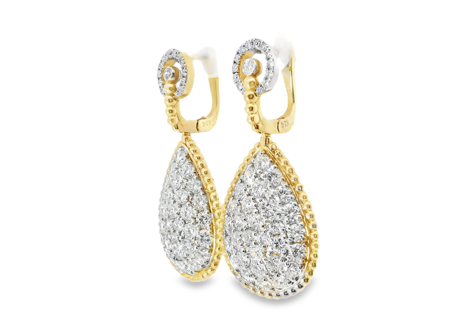 4.23Ct Diamond Earring 14k Rose Gold
