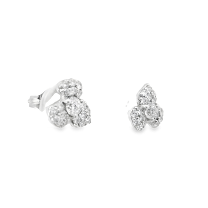 0.56CT Diamond Earring 14k White Gold