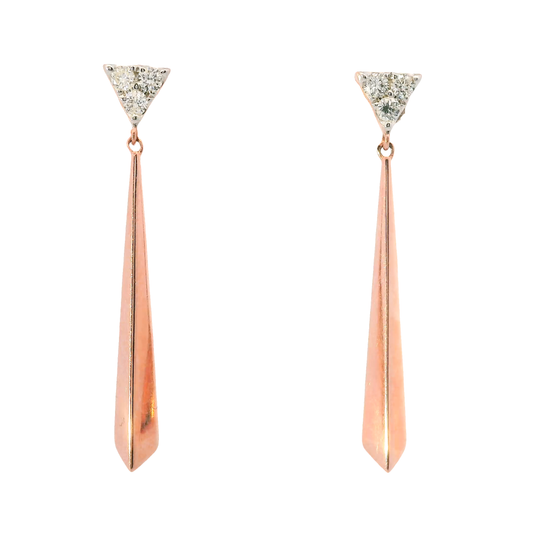 0.16CT Diamond Earring 14k Gold