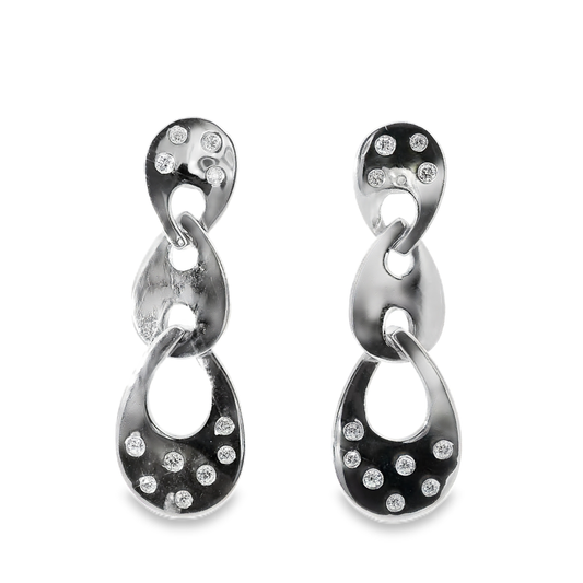 0.21CT Diamond 14k Yellow Gold Earring