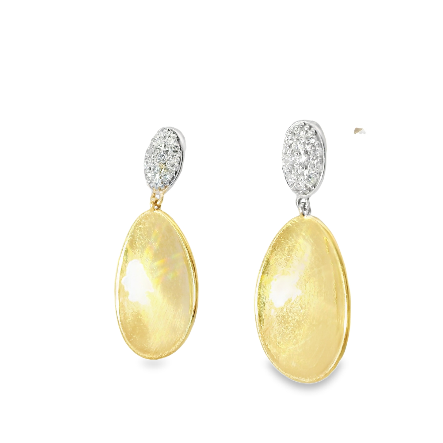 0.19CT Diamond 14k Yellow Gold Earring