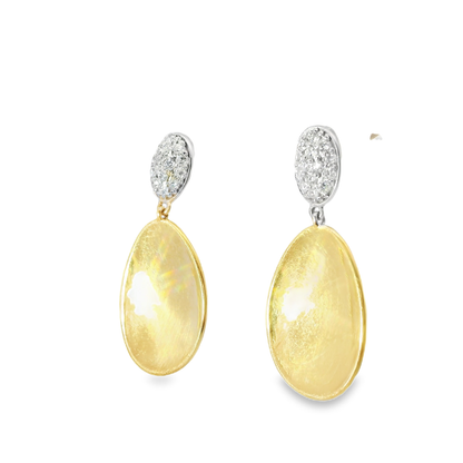 0.19CT Diamond 14k Yellow Gold Earring