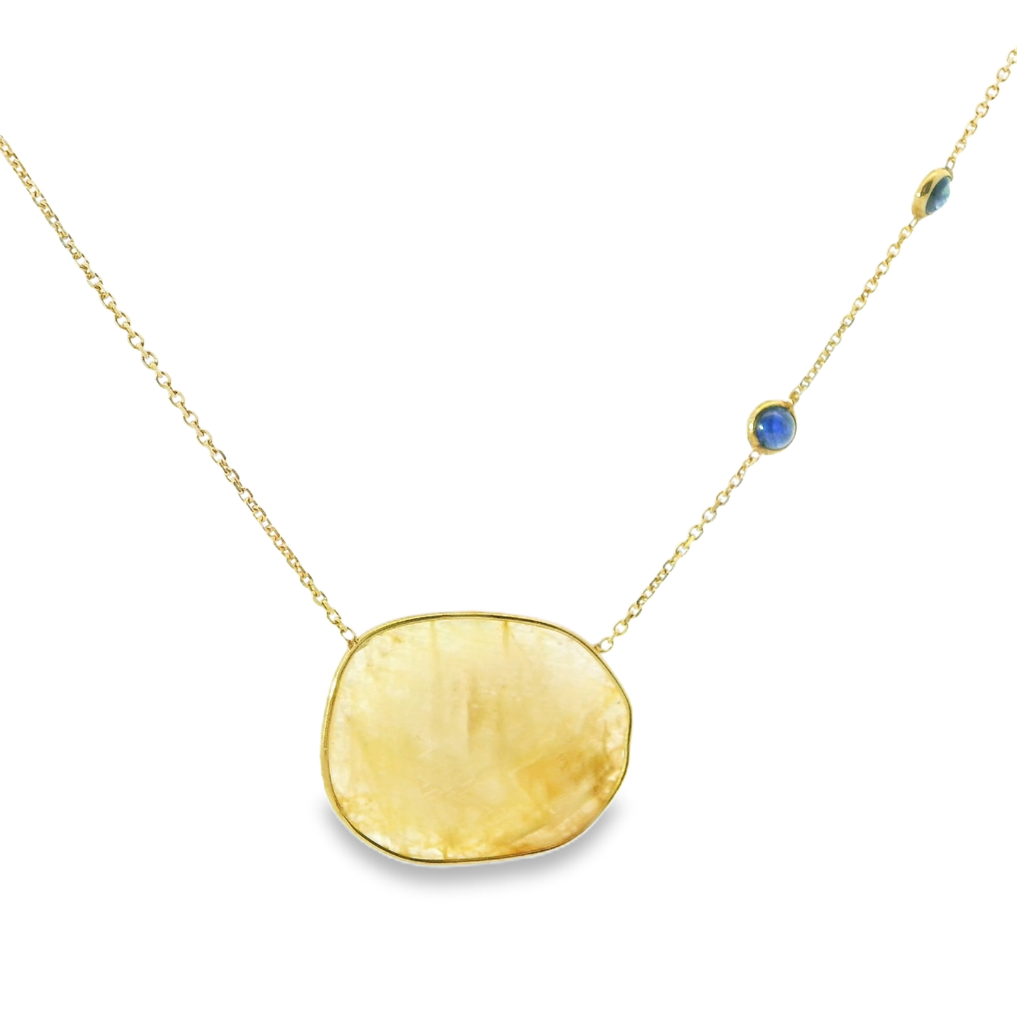 Yellow Sapphire 14k Yellow Gold Pendant