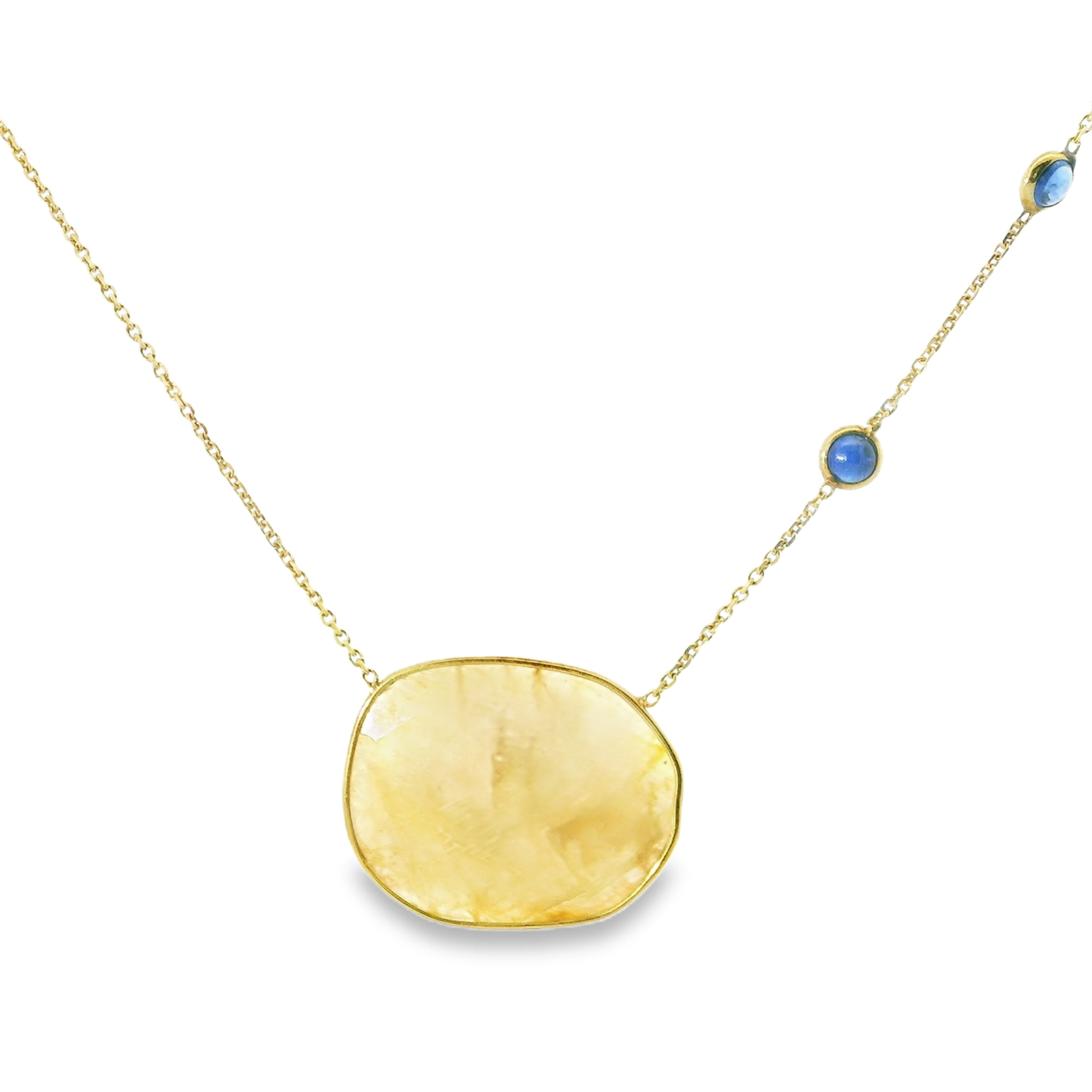 Yellow Sapphire 14k Yellow Gold Pendant