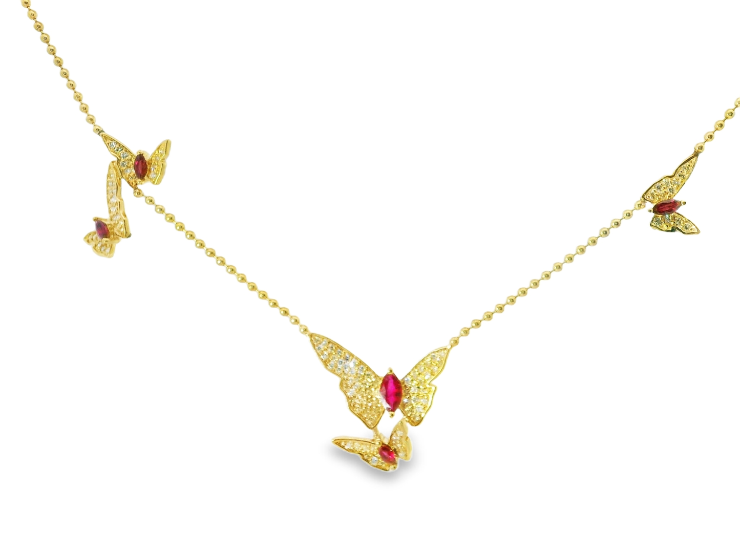 0.66CT Diamond 0.63CT Ruby 14k Yellow Gold