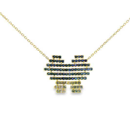 1.43CT Blue Sapphire 14k Yellow Gold