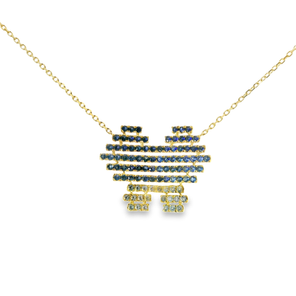 1.43CT Blue Sapphire 14k Yellow Gold