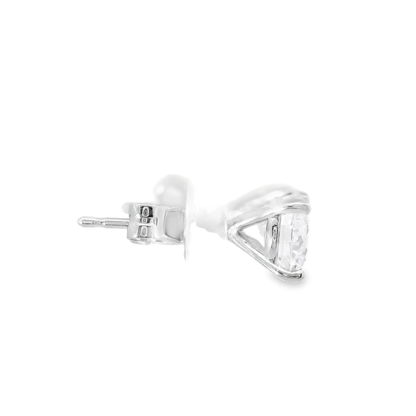 1.53CT Lab Diamond Martini Stud 14k White Gold Earring