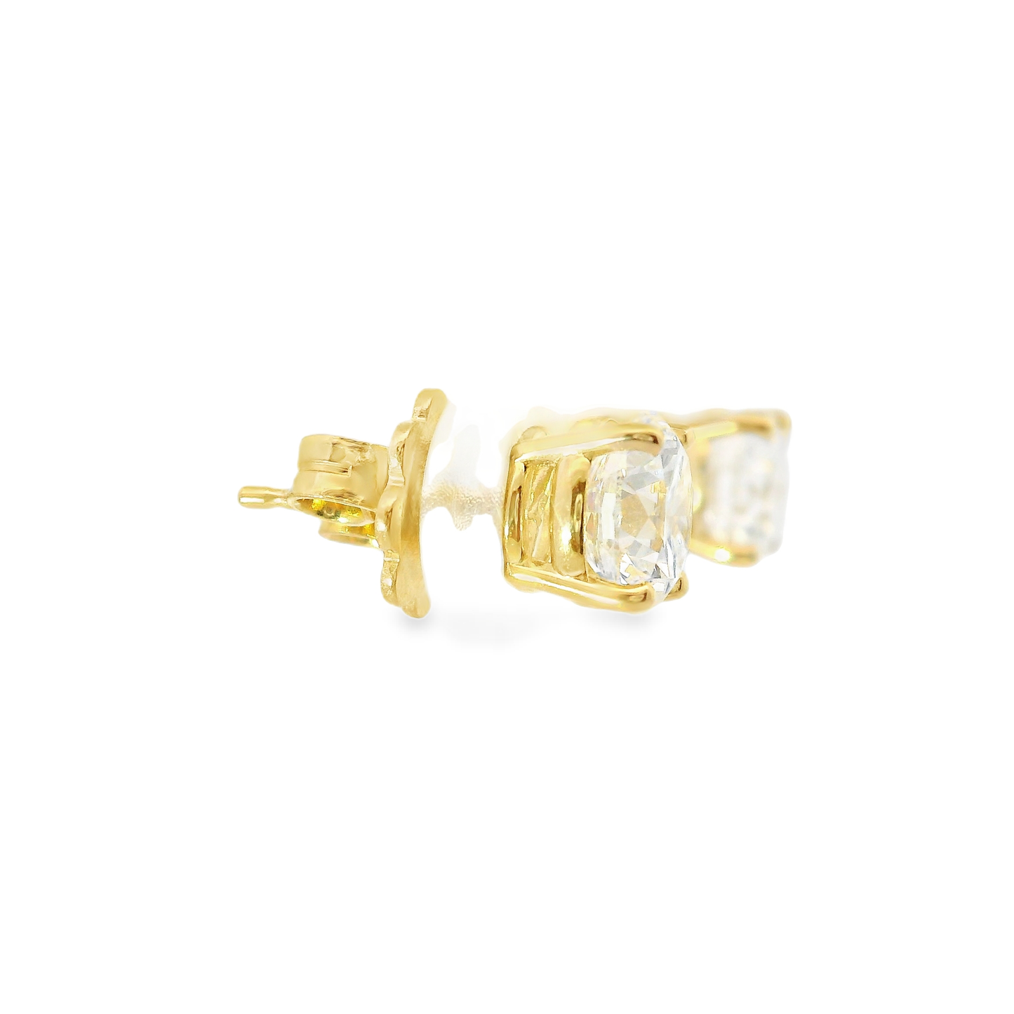 2.03CT Lab Diamond Martini Stud 14k White Gold Earring