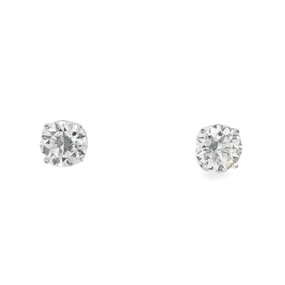 1.04CT Lab Diamond Martini Stud 14k White Gold Earring