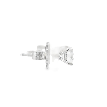 1.04CT Lab Diamond Martini Stud 14k White Gold Earring