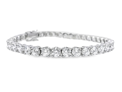 10.72CT Lab Diamond Bracelet 14k White Gold