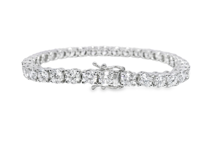 13.92CT Lab Diamond Bracelet 14k White Gold