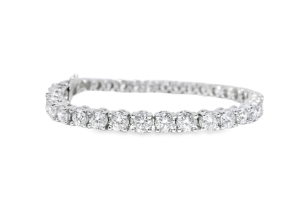 11.90CT Lab Diamond Bracelet 14k White Gold