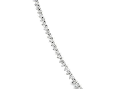 5.40CT Diamond Tennis Necklace 14k White Gold