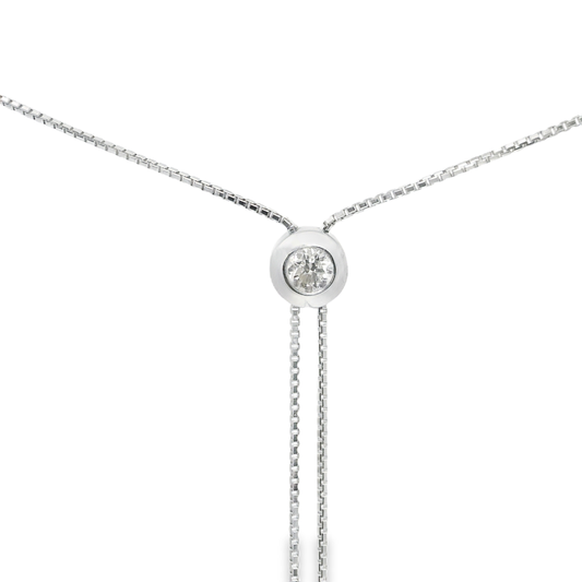 0.33CT Diamond Pendant 14K White gold