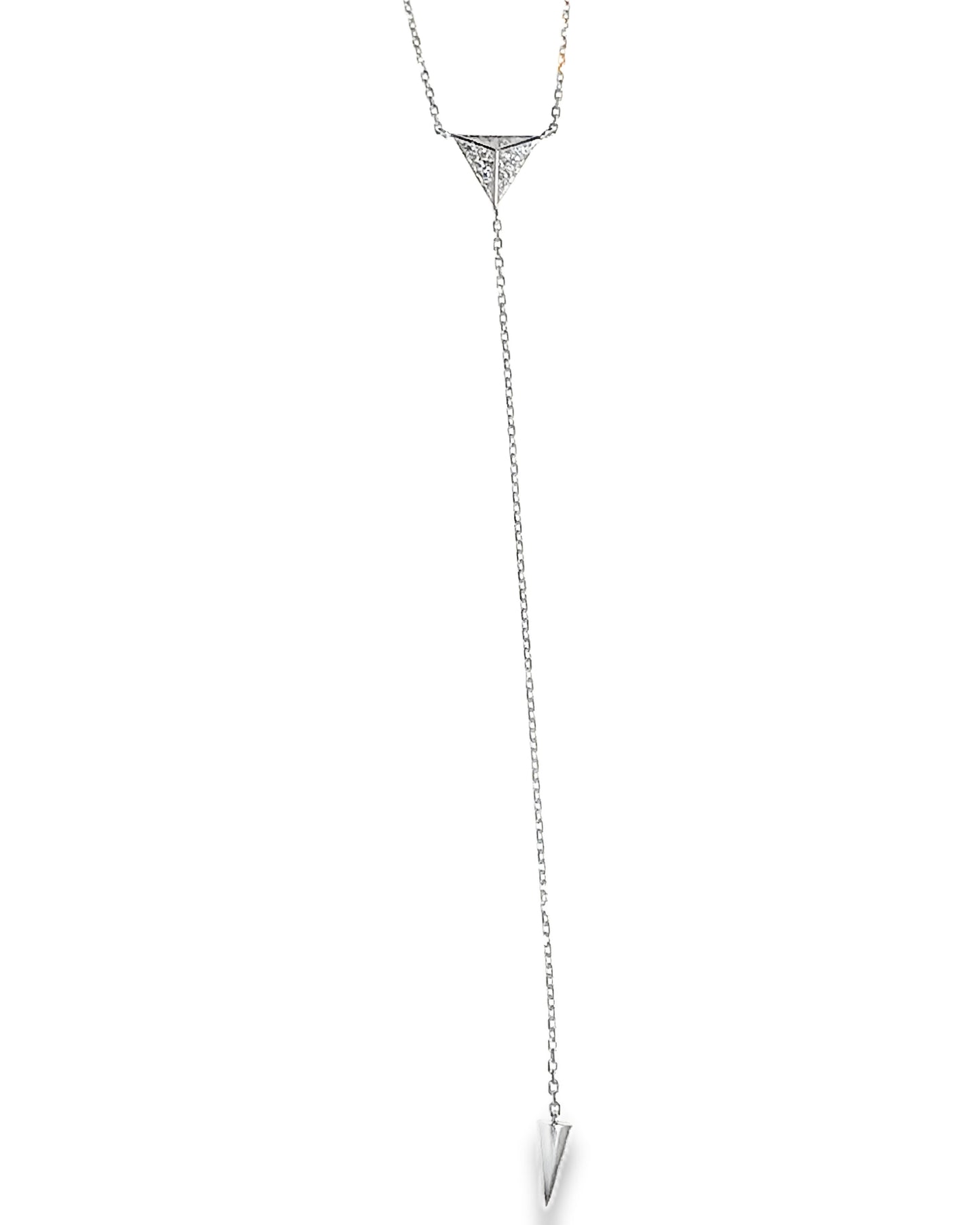 0.16CT Diamond Pendant 14k White Gold