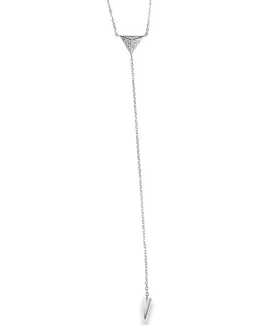 0.16CT Diamond Pendant 14k White Gold