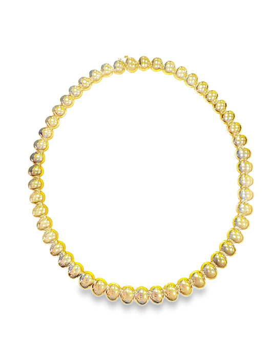 Plain Gold 14k Yellow Gold Necklace