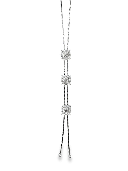 1.86CT Diamond Pendant 14K White Gold