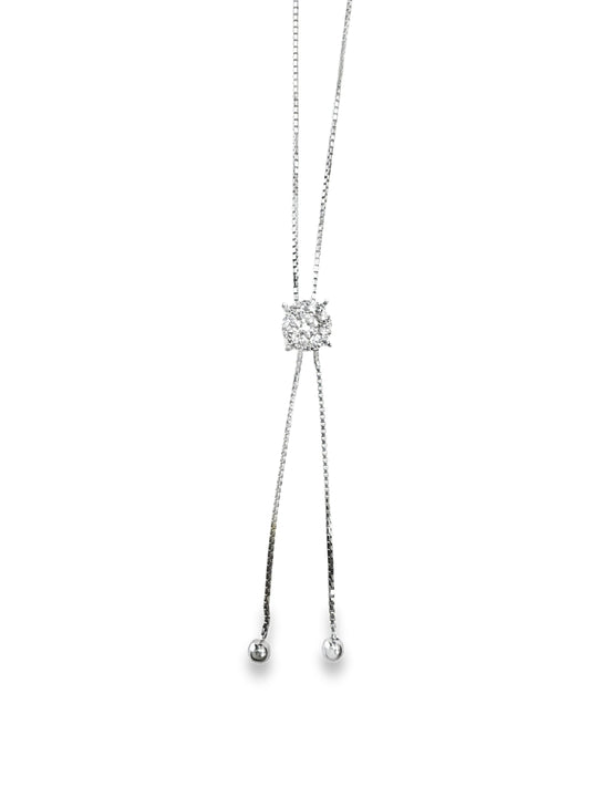 0.69CT Diamond Pendant 14K White Gold