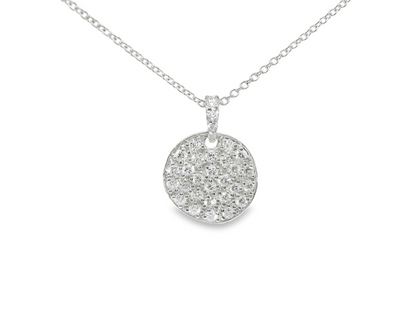 0.65CT Diamond Chip Pendant 14K Gold