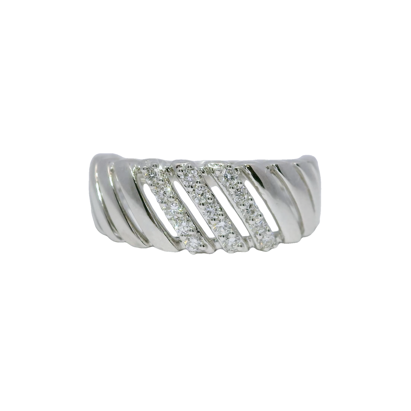 0.23CT Diamond Ring 14k White Gold