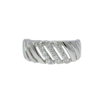0.23CT Diamond Ring 14k White Gold