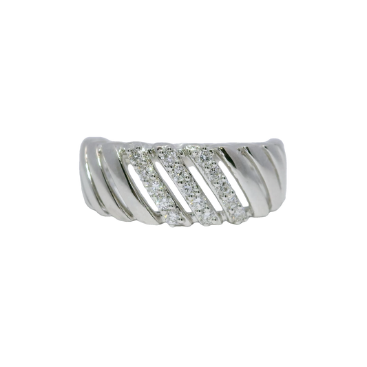 0.23CT Diamond Ring 14k White Gold