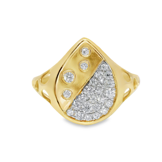 0.27CT Diamond Ring 14k Yellow Gold