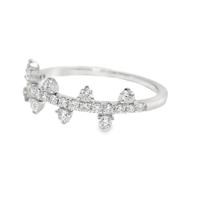 0.41CT Diamond Ring 14k White Gold