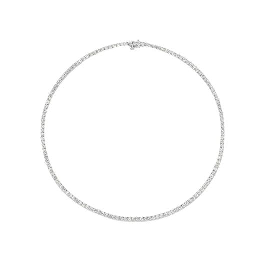 10.37CT Lab Diamond Necklace 14k White Gold