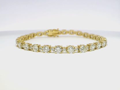 7.79CT Diamond Bracelet 14k Yellow Gold