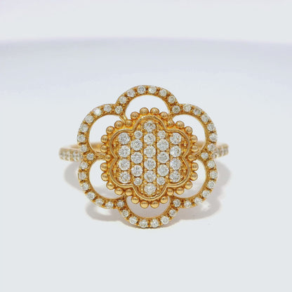 0.39CT Diamond Ring 14k Rose Gold