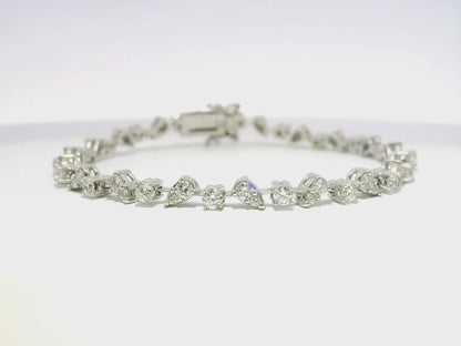 3.00CT Diamond Bracelet 14k White Gold