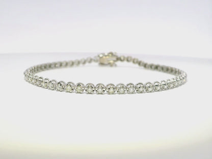 1.32CT Diamond Bracelet 14k White Gold