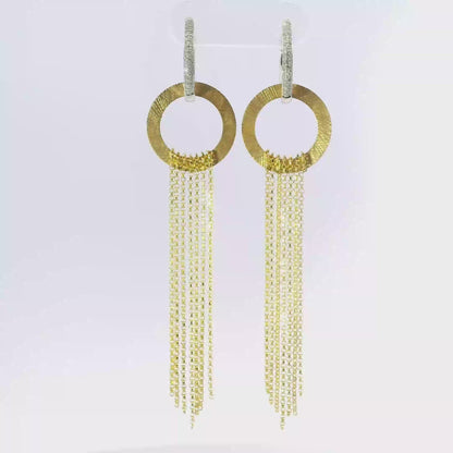 0.18CT Diamond Earring 14k Yellow Gold