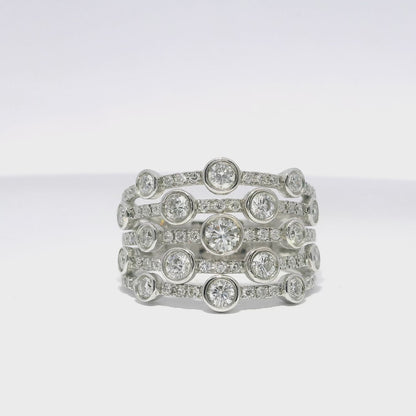1.51CT Diamond Ring 14k White Gold
