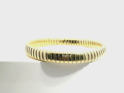 Plain Stretch Bangle 14k Yellow Gold